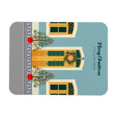 Vakantie Kerstmis Portugese feestelijke House card Magneet (Horizontaal)