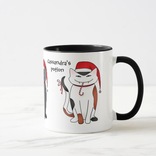 Vakantie Kerstmis Santa katten Mok (Rechts)