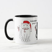 Vakantie Kerstmis Santa katten Mok (Links)