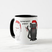 Vakantie Kerstmis Santa katten Mok (Voorkant links)