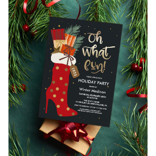 Vakantie Kerstmis Stiletto Laarzen Kaart