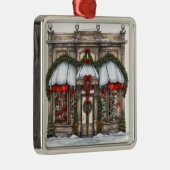   VAKANTIE KERSTMIS STOREFRONT METALEN ORNAMENT (Rechts)