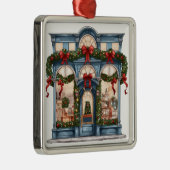   VAKANTIE KERSTMIS STOREFRONT METALEN ORNAMENT (Rechts)