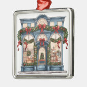   VAKANTIE KERSTMIS STOREFRONT METALEN ORNAMENT (Links)