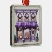   VAKANTIE KERSTMIS STOREFRONT METALEN ORNAMENT (Rechts)