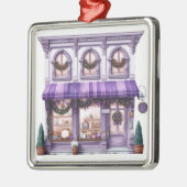   VAKANTIE KERSTMIS STOREFRONT METALEN ORNAMENT (Links)