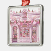   VAKANTIE KERSTMIS STOREFRONT METALEN ORNAMENT (Links)