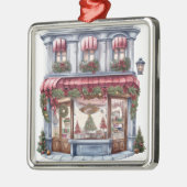   VAKANTIE KERSTMIS STOREFRONT METALEN ORNAMENT (Links)