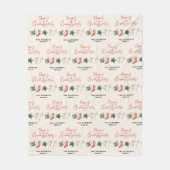 Vakantie Kerstmis traditionele warme kokos en koek Fleece Deken (Voorkant)