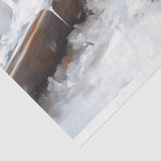 Vakantie Kerstscène Gingerbread Decoupage Tissuepapier (Detail)