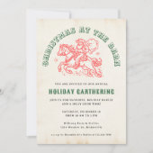 Vakantie Kerststal Boerderij Ranch Santa Claus Kaart (Voorkant)