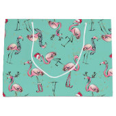 Vakantie kersttas met kersttas groot cadeauzakje (Voorkant)