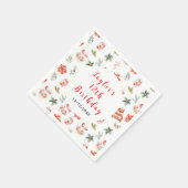 Vakantie Kerstthee Verjaardagsfeestje Rood Servet (Hoek)