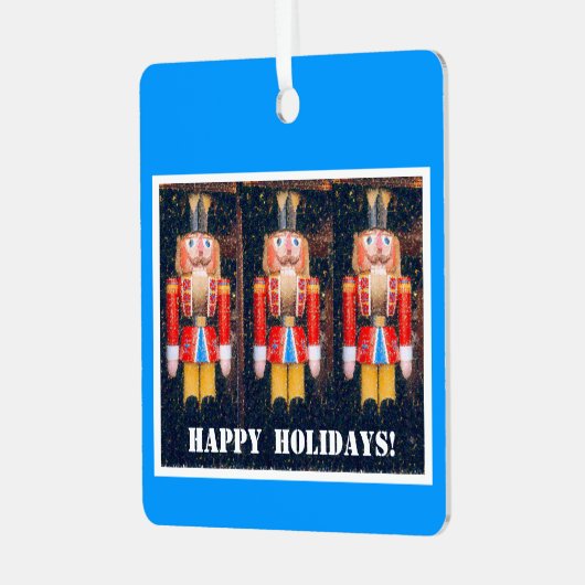 Vakantie/kerstversiering, Nutcracker Metal Orn Metalen Ornament (Voorkant links)