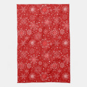 Vakantie keuken handdoek-sneeuwvlokken keukenhandd theedoek (Verticaal)