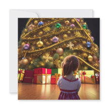 Vakantie Kind Kerstboom Onthoud het Wonder