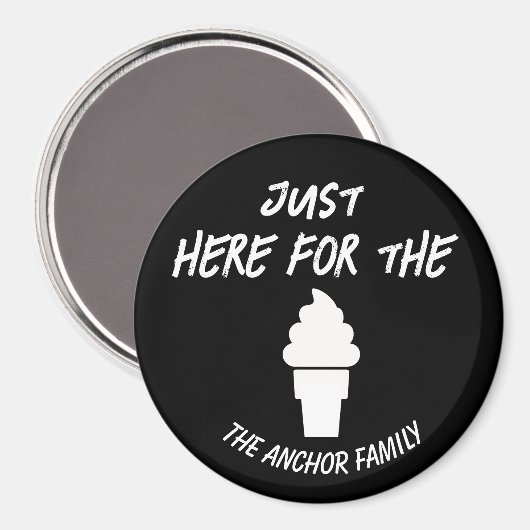 Vakantie Kinder deur  deur Funny Soft Serve Magneet (Voorkant / Achterkant)