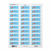 Vakantie Kitten Etiket (Full Sheet)