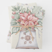 Vakantie klassiek inpakpapier vel (In situ)