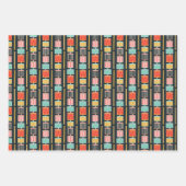 Vakantie Kleurrijke Notenkraker Inpakpapier Vel (Voorkant 2)