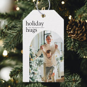 Vakantie Knuffels Gepersonaliseerde Kerstfoto Cadeaulabel