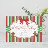 Vakantie Koekje Exchange Ginger Bread Mannen Kaart (Staand voorkant)