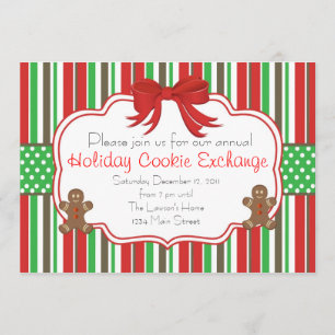 Vakantie Koekje Exchange Ginger Bread Mannen Kaart