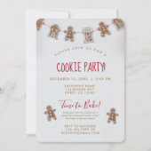 Vakantie Koekjeswisselaar Kerstmis Kaart (Voorkant)