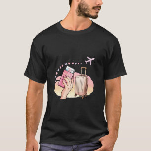 Vakantie Koffers Klaar om Weg te Vliegen Meisjes R T-shirt