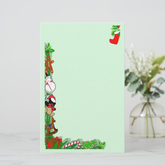 Vakantie koopt briefpapier (Staand voorkant)