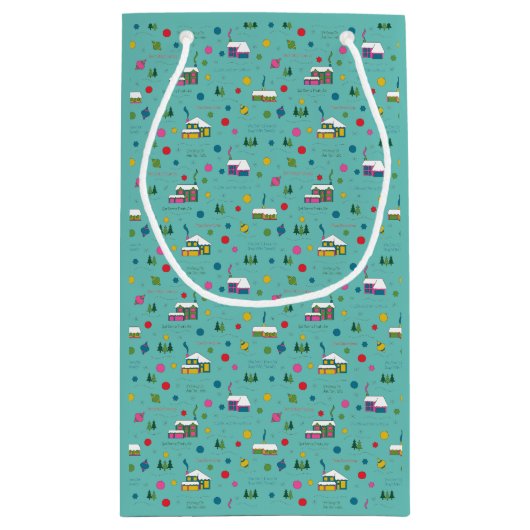 Vakantie Kopiëren Gift Bag Klein Cadeauzakje (Achterkant)