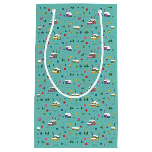 Vakantie Kopiëren Gift Bag Klein Cadeauzakje (Voorkant)