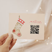 Vakantie kousen kerstfeest kaart