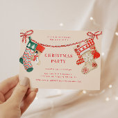 Vakantie kousen kerstfeest kaart