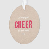 Vakantie Kraft Ornament (voorkant)