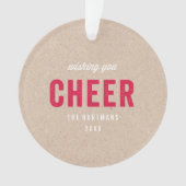 Vakantie Kraft Ornament (voorkant)