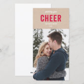 Vakantie Kraftpapier Feestdagenkaart (Voorkant / Achterkant)