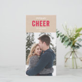 Vakantie Kraftpapier Feestdagenkaart (Staand voorkant)