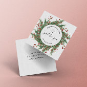 Vakantie krans handgemaakt met liefde script dank  informatiekaartje