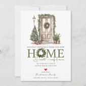 Vakantie krans Nieuwe woning verhuizen Aankondiging (Voorkant)