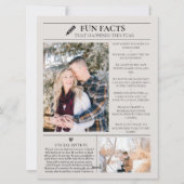 Vakantie Krant Kerst Kaarten met Foto (Achterkant)