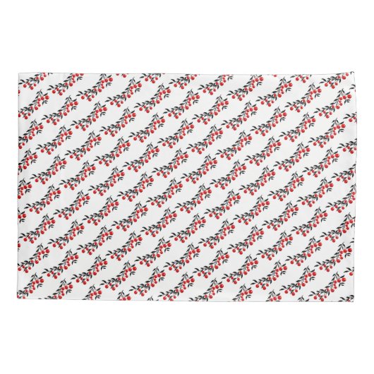 Vakantie Kussensloop-rode bessen Kussensloop (Achterkant)