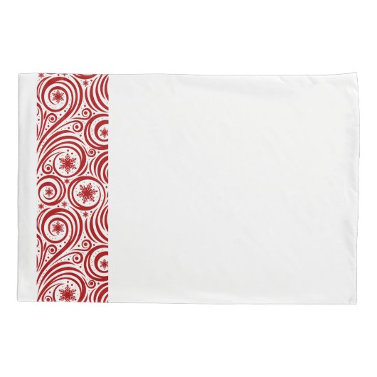 Vakantie Kussensloop-Snowflakes Kussensloop (Achterkant)