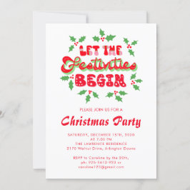 Vakantie Laat de festiviteiten beginnen met Kerstf Kaart