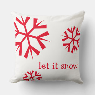 Vakantie Laat het Sneeuwen Sneeuwvlok Kussen