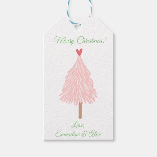 Vakantie labels, gepersonaliseerd, speciaal cadeau cadeaulabel (Voorkant)