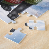 Vakantie Labrador Retriever Hond Kerstmis Puppy Legpuzzel (Zijkant)