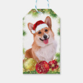 Vakantie lachend Welsh Corgi Cadeaulabel (Achterkant)