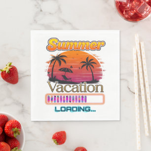 Vakantie laden zomer zonsondergang strand servet