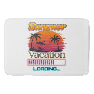 Vakantie laden zomerse zonsondergang strand badmat